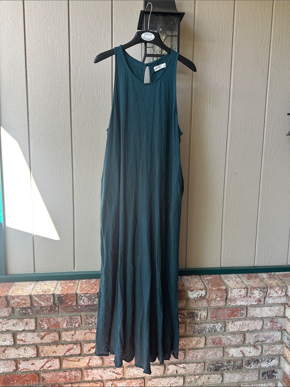 Sleeveless Dark Teal Maxi Romper- Versatile Summer Style